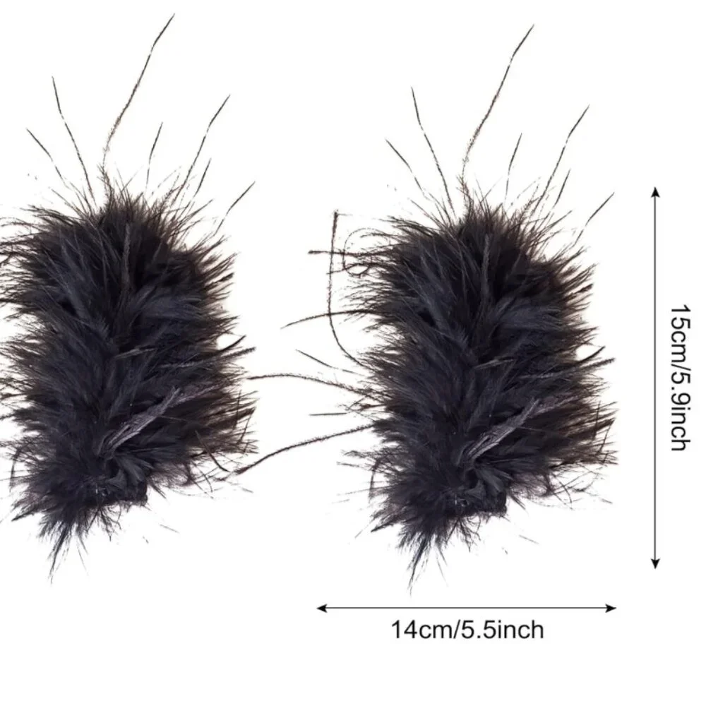 2 Pcs Feather Hair Clips